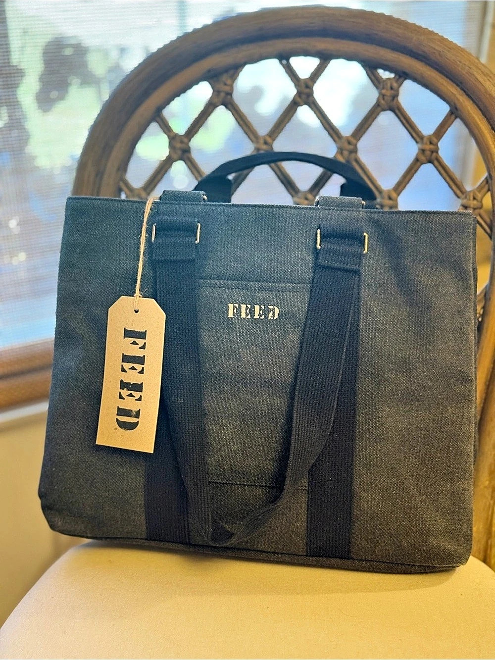 FEED Market Tote Black